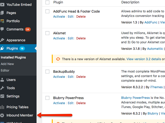 05-inbound-member-menu - Inbound Member - HubSpot membership site