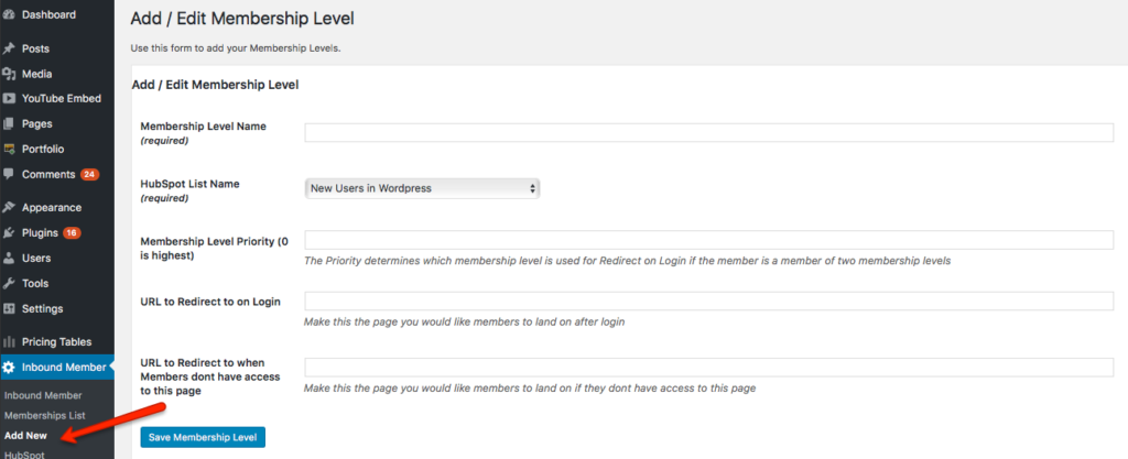 09-add-new-membership-levels - Inbound Member - HubSpot Membership Site