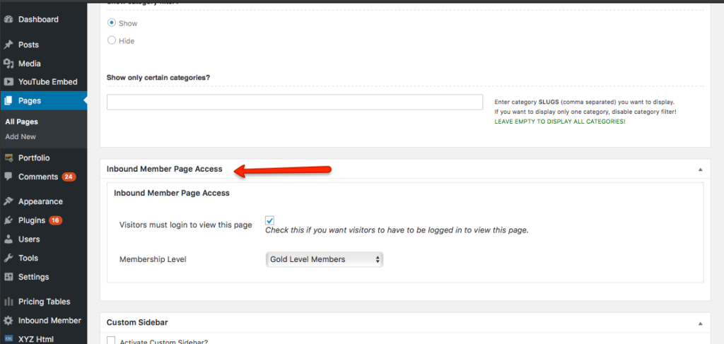 Inbound Member Page Access - HubSpot Membership site